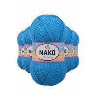 5 Adet Elite Baby El Örgü İpi Tüylenmeyen Bebek Yünü Alaska Mavisi 10119