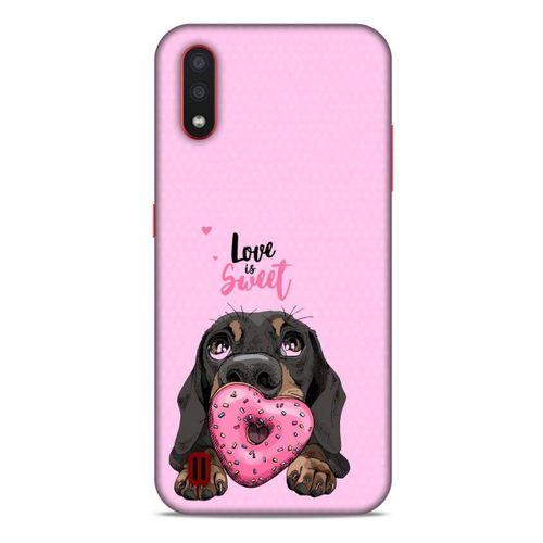 Animax Dachshund Donut Samsung Galaxy A01 Kılıf Desenli Silikon