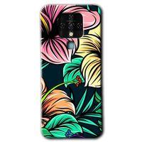 Tecno Camon 16 Kılıf HD Desen Baskılı Arka Kapak - Çizim Çiçekler + Kırılmaz Cam