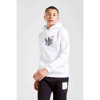 Gorillaz Jpeg Baskılı Unisex Çocuk Kapüşonlu Beyaz Sweatshirt