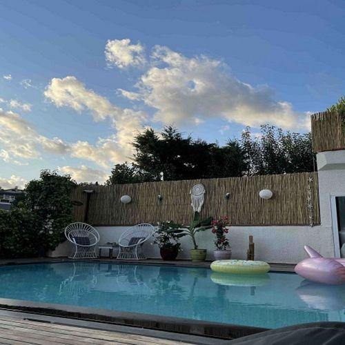 özgazi 70 Cm X 3 Metre Doğal Kamış Hasır Bahçe Çiti Balkon Çiti