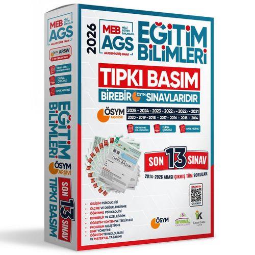 2026 KPSS-MEB AGS EĞİTİM BİLİMLERİ ÖSYM Çıkmış Soru Tıpkı Basım Kitapçıkları 13lü Deneme Paketi