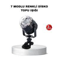 Müzik Ritmine Duyarlı Renkli Disko Topu – 7 Modlu Işıklı Parti Lambası