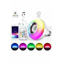 Bluetooth Hoparlör Akıllı Rgb Led Işık Renk Değiştirme Ses Bombası Ampül Görünümlü