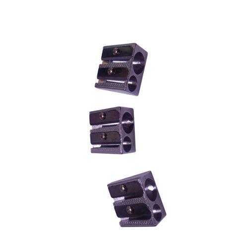 LİNEA METAL ÇİFT DELİKLİ KALEMTRAŞ ( Üç Adet )
