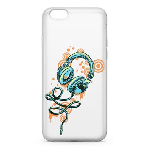 Apple iPhone 6 Plus - 6S Plus Kılıf Dj Kulaklığı Arka Kapak Koruma Desenli Full Koruyucu
