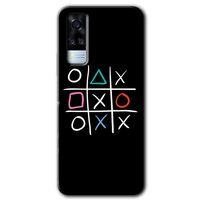 Vivo Y51a Kılıf HD Desen Baskılı Arka Kapak + Temperli Cam - Sauce