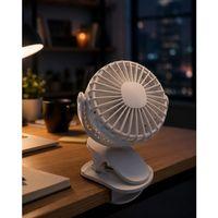 Çalışma Masası Ve Yatak Başlığı İçin Klipsli Mini Fan