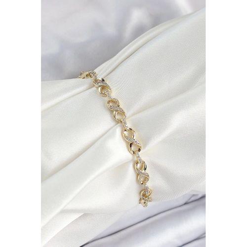 Xuping Pirinç Sonsuzluk Model Gold Renk Kadın Bileklik