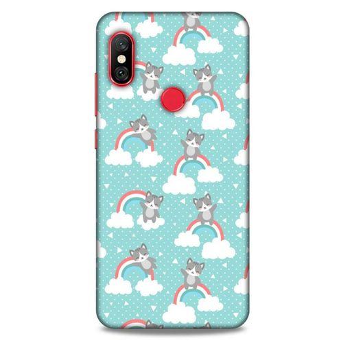 Lopard Xiaomi Mi A2 Lite Uyumlu Kılıf Kediler (24) Darbe Emici Kılıf Gökkuşağı