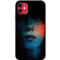 iPhone 11 Kılıf HD Desen Baskılı Arka Kapak + Mat Kobra Cam - Karanlık Kadın