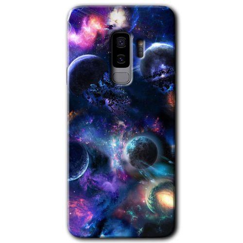 Galaxy S9 Plus Kılıf HD Desen Baskılı Arka Kapak - Gezegen Karışımı + Kırılmaz Cam