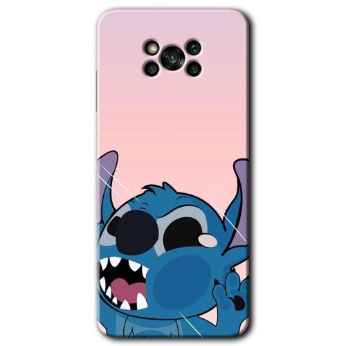 Poco x3 Pro Kılıf HD Desen Baskılı Arka Kapak - Stitch + Kırılmaz Cam