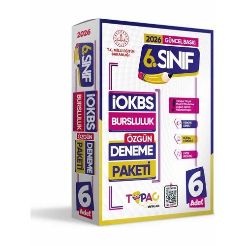 2026 6 Sınıf Topaç Yayınları ÖZGÜN İOKBS-BURSLULUK 6lı Deneme Paketi Dijital Çözümlü Türkiye Geneli