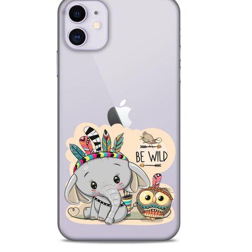 Zoologix (51) Apple Iphone 11 Şeffaf Kılıf Silikon Desenli