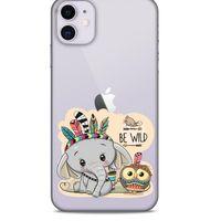 Zoologix (51) Apple Iphone 11 Şeffaf Kılıf Silikon Desenli