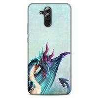 Huawei Mate 20 Lite Kılıf Dragons (19) Kılıfları Mavi Ejderha