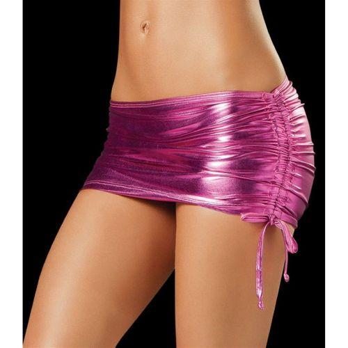 B100704 Büzgülü Mini Etek