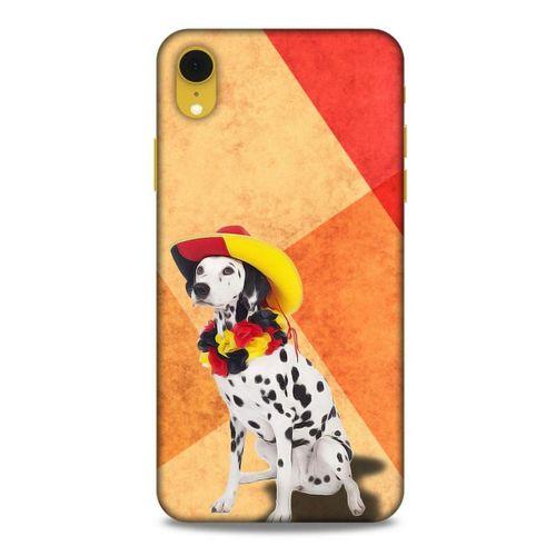 Apple iPhone XR Kılıf Köpek Kıyafetleri (19) Kılıfları Dalmaçyalı Şapka