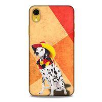 Apple iPhone XR Kılıf Köpek Kıyafetleri (19) Kılıfları Dalmaçyalı Şapka