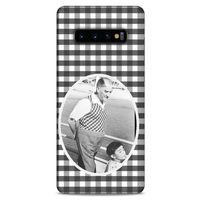 Samsung Galaxy S10 Plus Kılıf Atatürk (18) Telefon Kılıfları Siyah Beyaz
