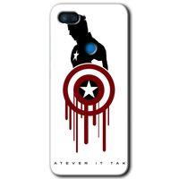 MRCİLETİSİM Xiaomi Mi 8 Lite Kılıf HD Desen Baskılı Arka Kapak+Temperli Cam - Captain Amerika