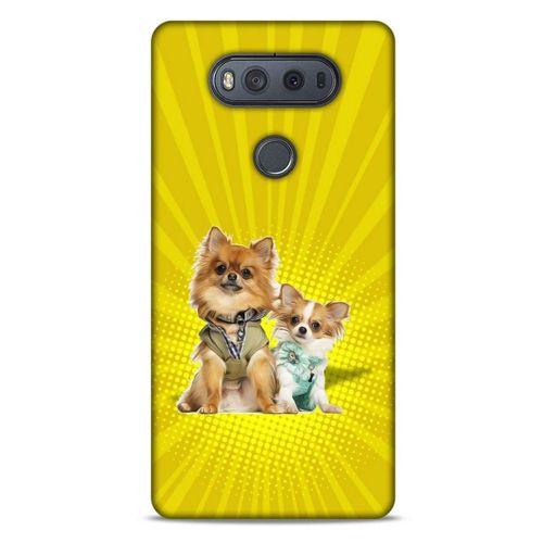 LG K61 Kılıf Köpek Kıyafetleri (22) Tam Koruma Kılıfı Chihuahuas Tulum