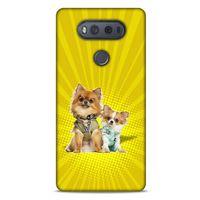 LG K61 Kılıf Köpek Kıyafetleri (22) Tam Koruma Kılıfı Chihuahuas Tulum