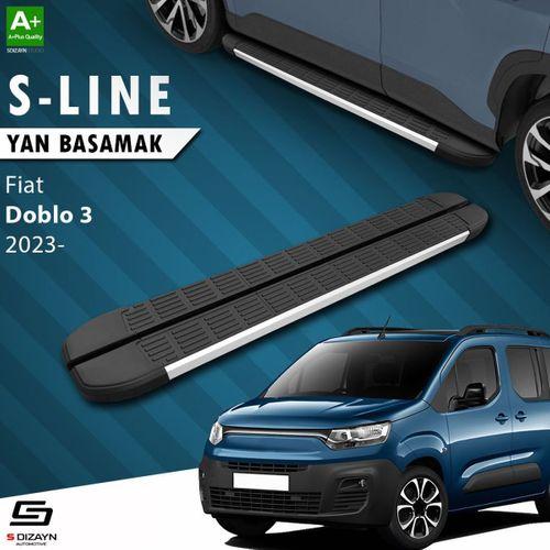 S-Dizayn Fiat Doblo 3 Uzun Şase S-Line Aluminyum Yan Basamak 213 Cm 2023 Üzeri