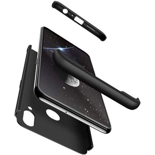 Samsung Galaxy A10S Uyumlu Kılıf Koruyucu Sert Double Dip Protective Siyah-Mavi