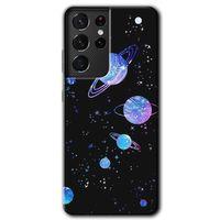 Galaxy S21 Ultra Kılıf HD Desen Baskılı Arka Kapak - Samanyolu Galaksi