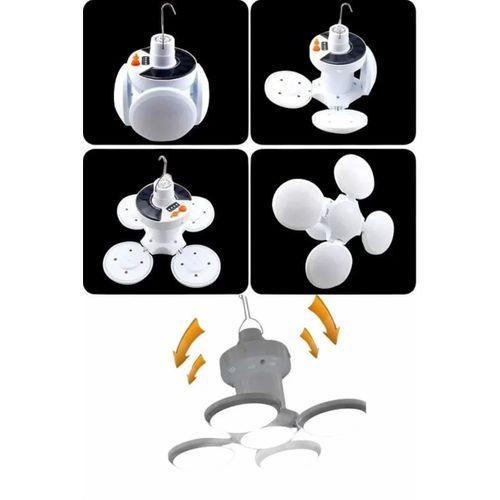 Katlanabilir Askılı Kamp Lambası 5 Kanatlı Pratik Güneş Enerjili