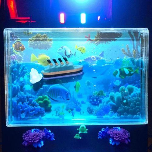 VIP AKVARYUM DÜNYASI BÜYÜK BOY BATMAYAN TİTANİK CRUİSE GEMİSİ SULU DALGALANAN GEMİ TITANIC CRUISE