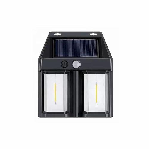 Rustik Ampul İkili Solar Duvar Aplik Güneş Enerjili Hareket Sensörlü