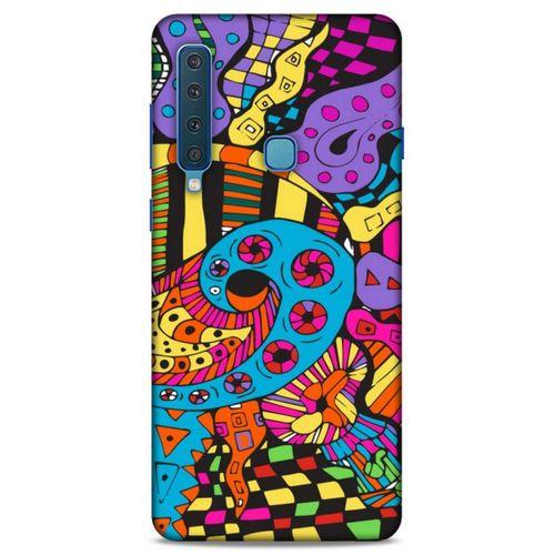 Lopard Samsung Galaxy A9 2018 Uyumlu Kılıf Soyut Sanat (23) Baskılı Ultra Koruma Kılıfı