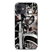Apple iPhone 12 Uyumlu Kılıf Motorsiklet (49) Ultra Silikon Kılıf Harley
