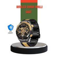 Amoled Ekran Akıllı Saat Bluetooth 5.1 Çağrı Destekli 3 Bileklikli