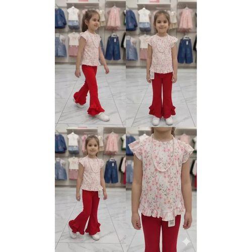 6-7-8 Yaş Kolyeli Full Likra Çocuk Takımı