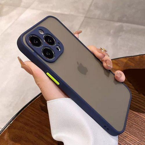 iPhone 14 Pro Max Uyumlu Kamera Korumalı Buzlu Şeffaf Lüx Telefon Kılıfı