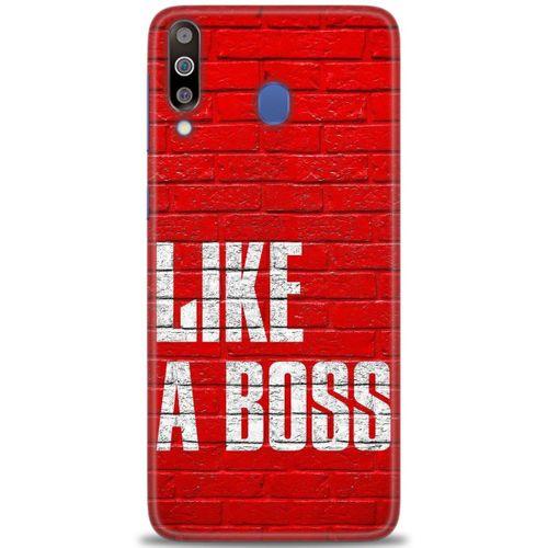 Samsung Galaxy M30 Kılıf HD Baskılı Kılıf - Like a Boss + Tam Ekran Koruyucu