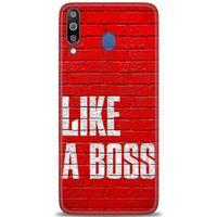 Samsung Galaxy M30 Kılıf HD Baskılı Kılıf - Like a Boss + Tam Ekran Koruyucu
