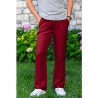 Beli Lastikli Multi Çift Cepli Müslin Kadın/Erkek Unisex Yazlık Pantolon Bordo Brd