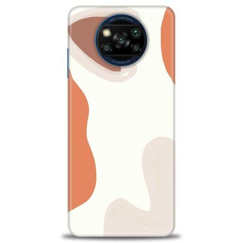 Xiaomi Poco X3 Pro Kılıf HD Baskılı Kılıf - Kahve Kalp + Tam Ekran Koruyucu