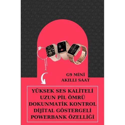 Aksesuar Hediyeli Akıllı Saat Ve Dijital Göstergeli Powerbankli Bluetooth Kulaklık
