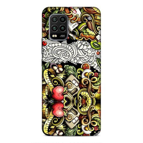 Xiaomi Mi 10 Lite Kılıf Diyet Doodle Arka Kapak Silikon Koruma Full Koruyucu