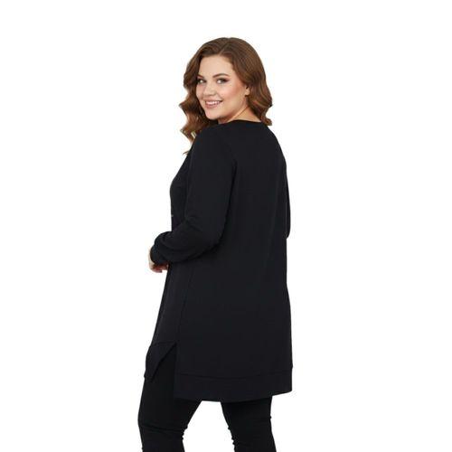 Kadın Siyah Sıfıryaka Taşlı Tunik BGL-ST05086