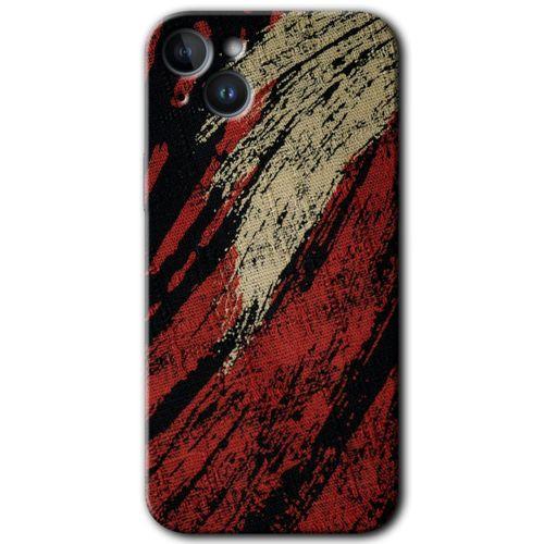 Potkal Hediye Fabrikası Potkal Hediye Fabrikası iPhone 14 Plus Kılıf HD Desen Baskılı Arka Kapak - Temperli Cam - Kumaş Deseni 6