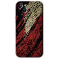 Potkal Hediye Fabrikası Potkal Hediye Fabrikası iPhone 14 Plus Kılıf HD Desen Baskılı Arka Kapak - Temperli Cam - Kumaş Deseni 6