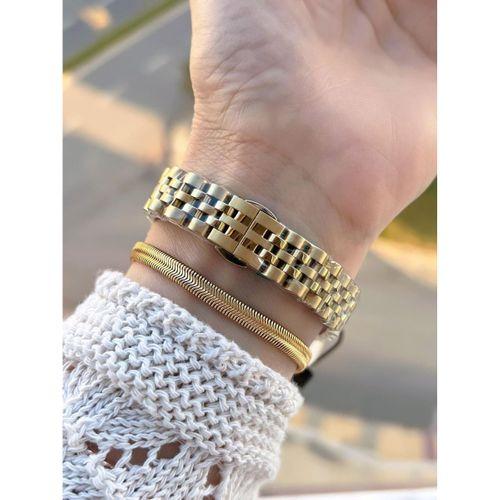 Tom Jones Çelik Kordon Kararma Renk Atma Yapmaz 3 Atm Suya Dayanıklı Kadın Kol Saati BTJ.YN10105.2