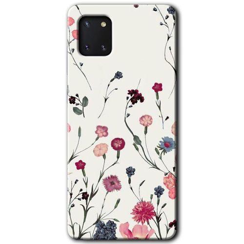 Samsung Galaxy A81 HD Baskılı Kılıf + 9D Tam Ekran Koruyucu - Mat Çiçek